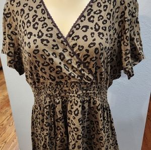 Torrid baby doll shirt with lace back